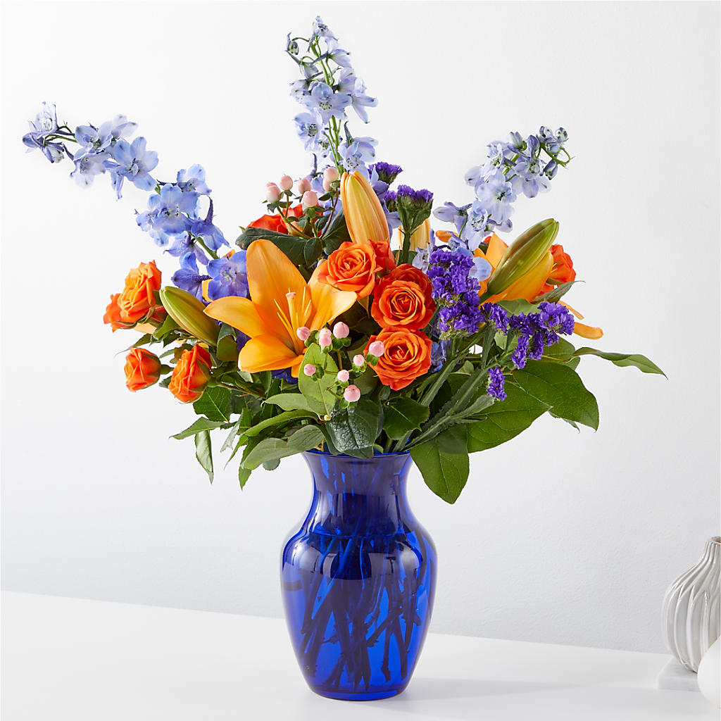 Radiant Citrus Bouquet – Floral Art Designs, Arlington MA