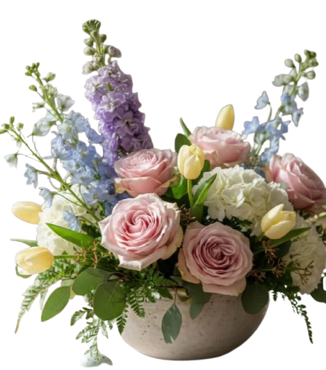 Blush & Bloom Garden – Floral Art Designs, Arlington MA