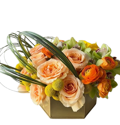 Citrus Bloom Luxe – Floral Art Designs, Arlington MA
