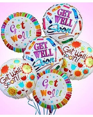 Get Well Mylar Balloon – Floral Art Designs, Arlington MA