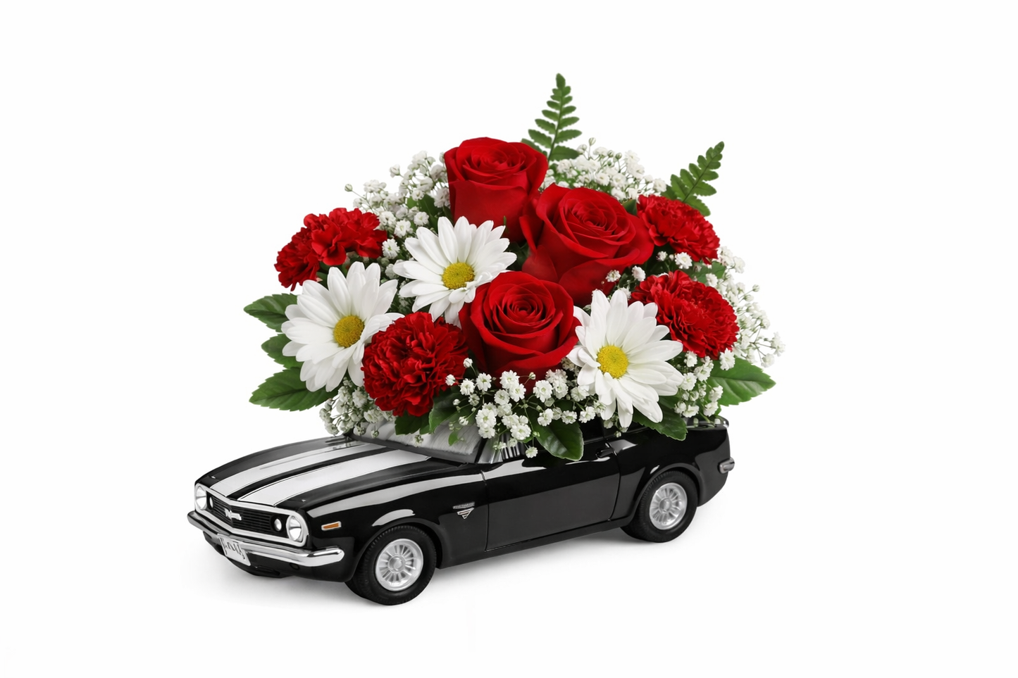 Love in High Gear – Camaro Arrangement – Floral Art Designs, Arlington MA