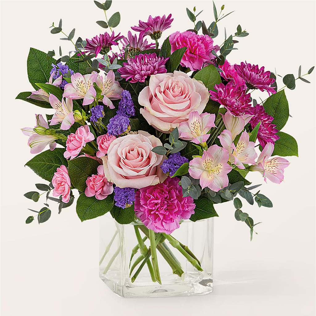 Rosy Radiance Bouquet – Floral Art Designs, Arlington MA