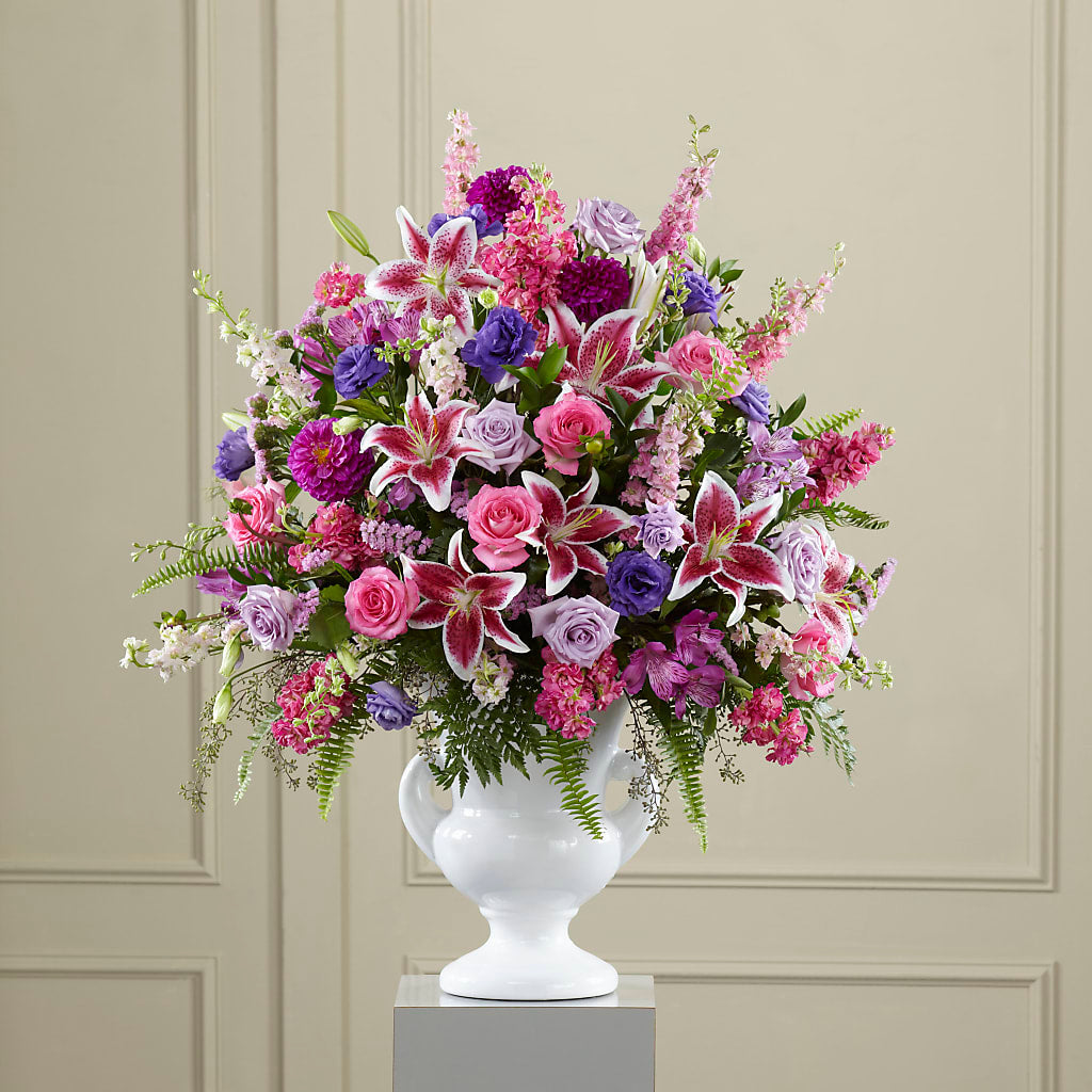 Peaceful Tribute Arrangement – Floral Art Designs, Arlington MA