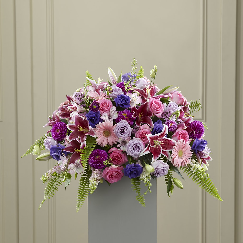Fare Thee Well Pedestal – Floral Art Designs, Arlington MA