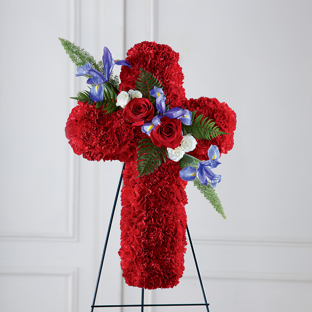 Faithful Hero Floral Cross – Floral Art Designs, Arlington MA