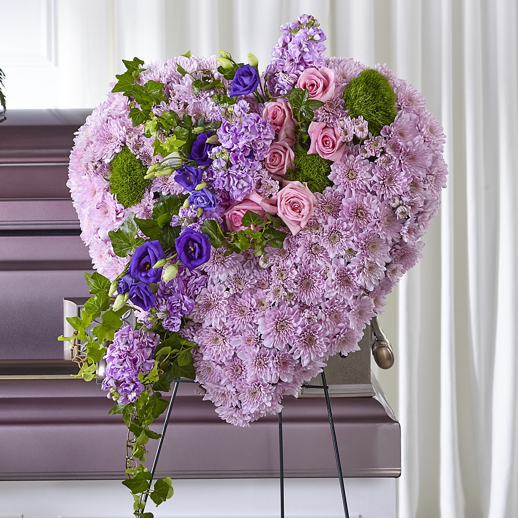Treasured Love Standing Heart – Floral Art Designs, Arlington MA