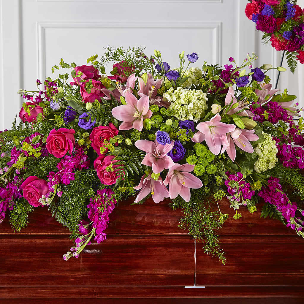 Radiant Tribute Casket Spray – Floral Art Designs, Arlington MA