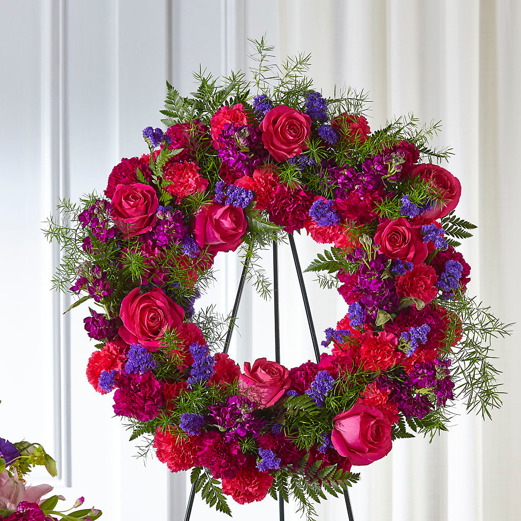 Calming Colors Wreath – Floral Art Designs, Arlington MA