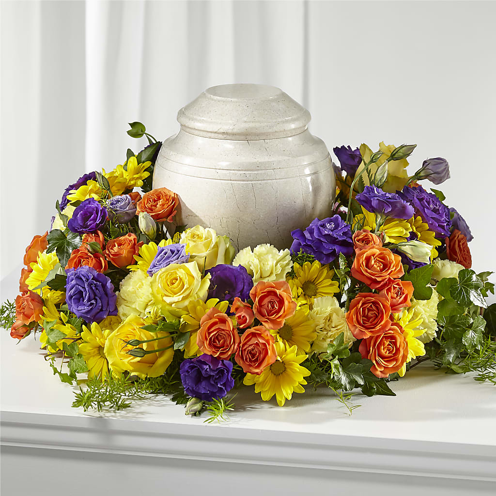 Blossoms of Remembrance Cremation Adornment – Floral Art Designs, Arlington MA