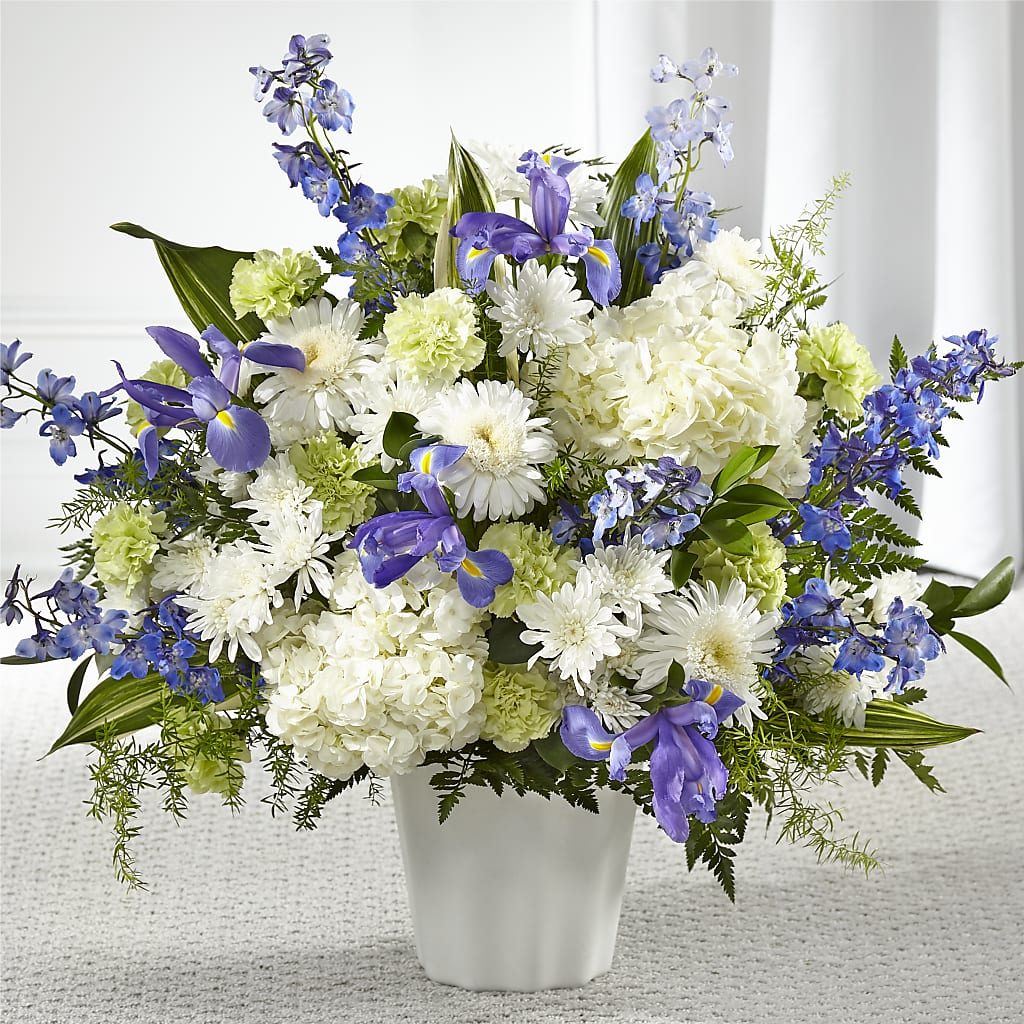 Soft Serenity Floor Basket – Floral Art Designs, Arlington MA