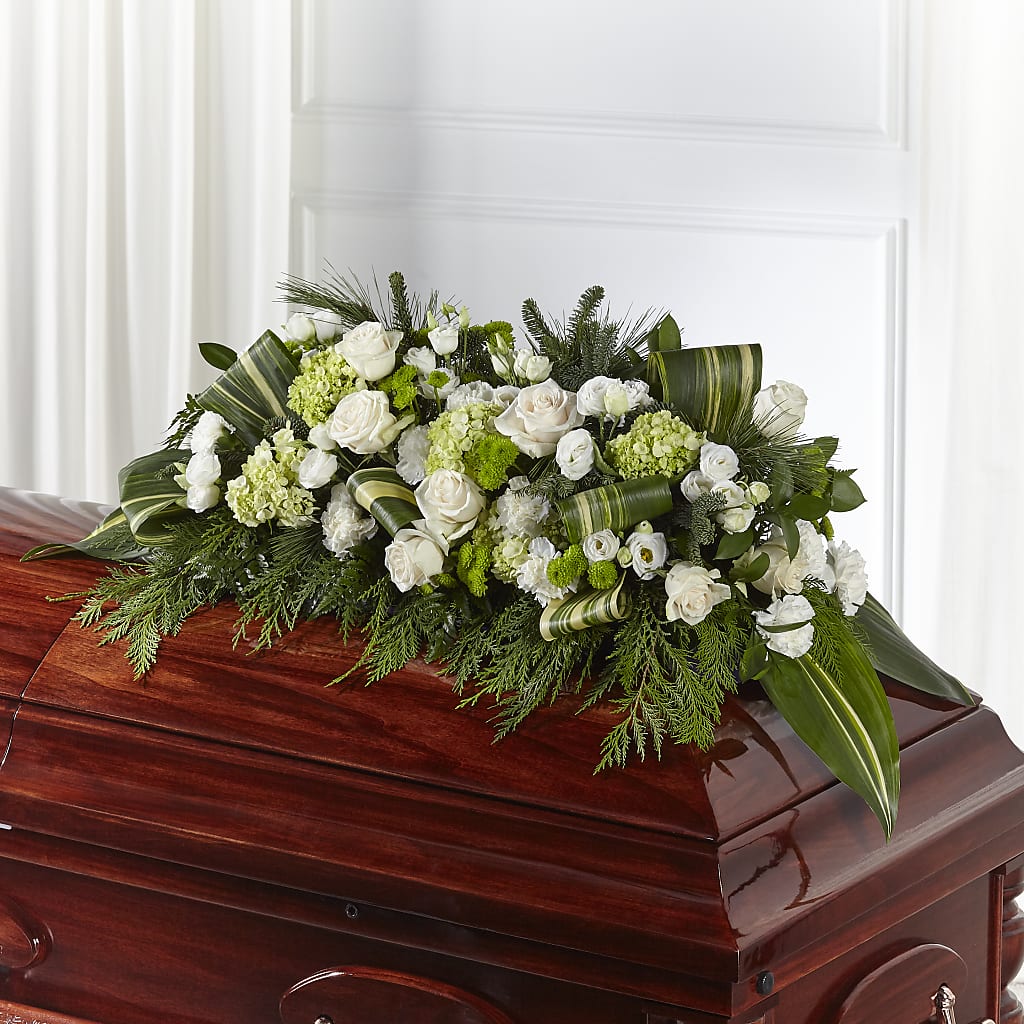 Hopeful Gesture Casket Spray – Floral Art Designs, Arlington MA