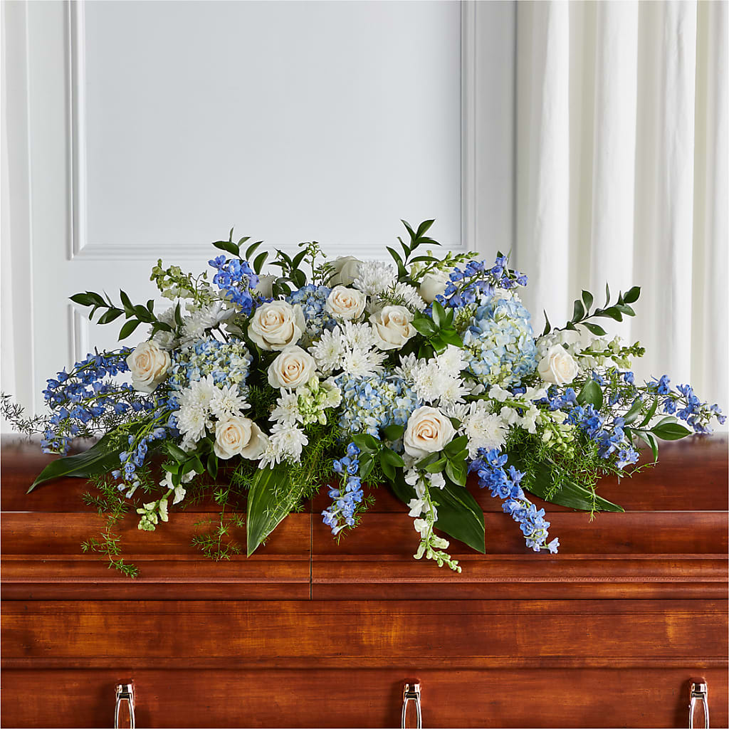 Timeless Essence Casket Spray – Floral Art Designs, Arlington MA