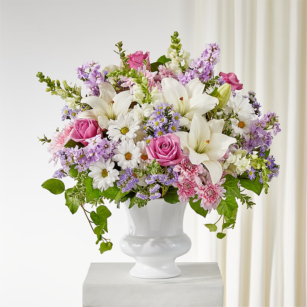 Remarkable Life Urn Arrangement – Floral Art Designs, Arlington MA
