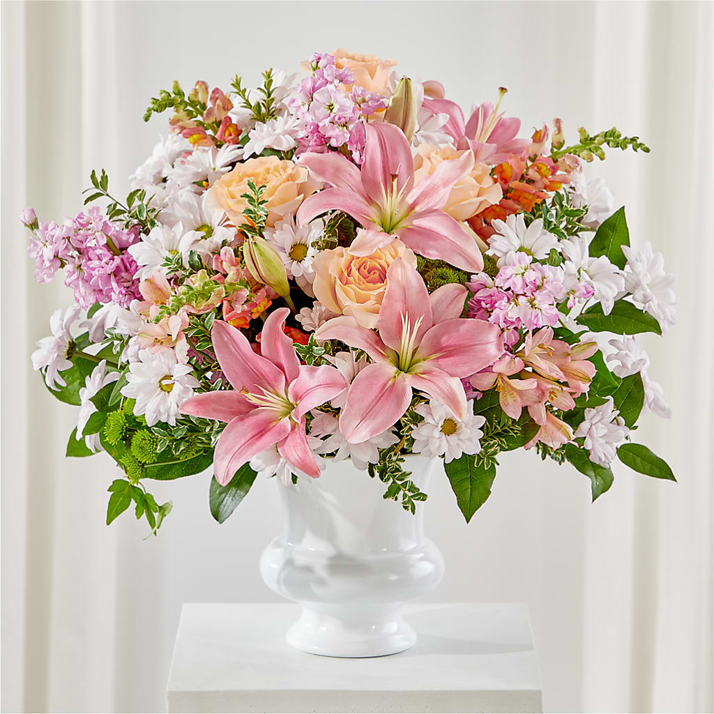 Heartfelt Gesture Urn Arrangement – Floral Art Designs, Arlington MA