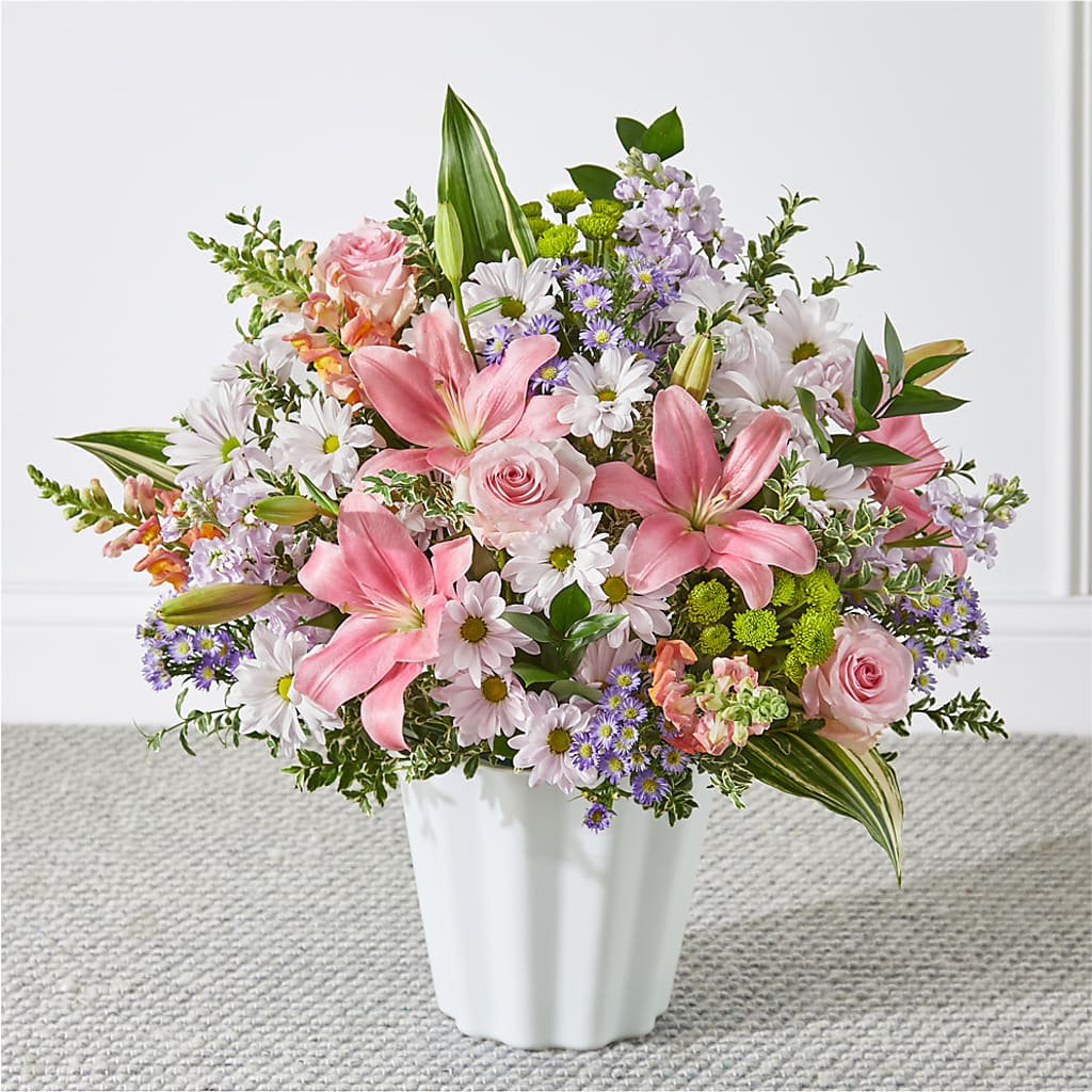 Abundant Compassion Floor Basket – Floral Art Designs, Arlington MA