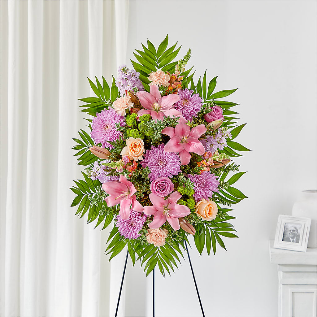 Love & Light Standing Spray – Floral Art Designs, Arlington MA