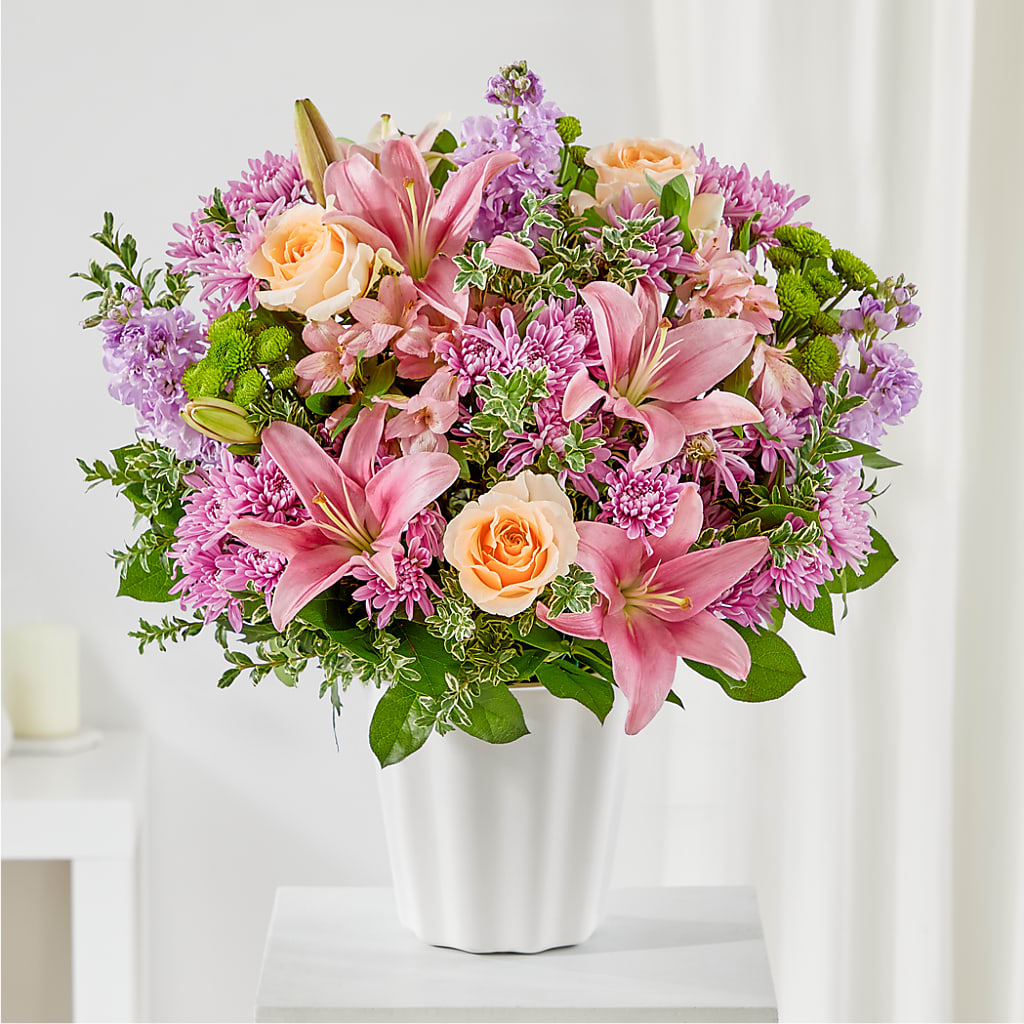 Supportive Embrace Tabletop Basket – Floral Art Designs, Arlington MA