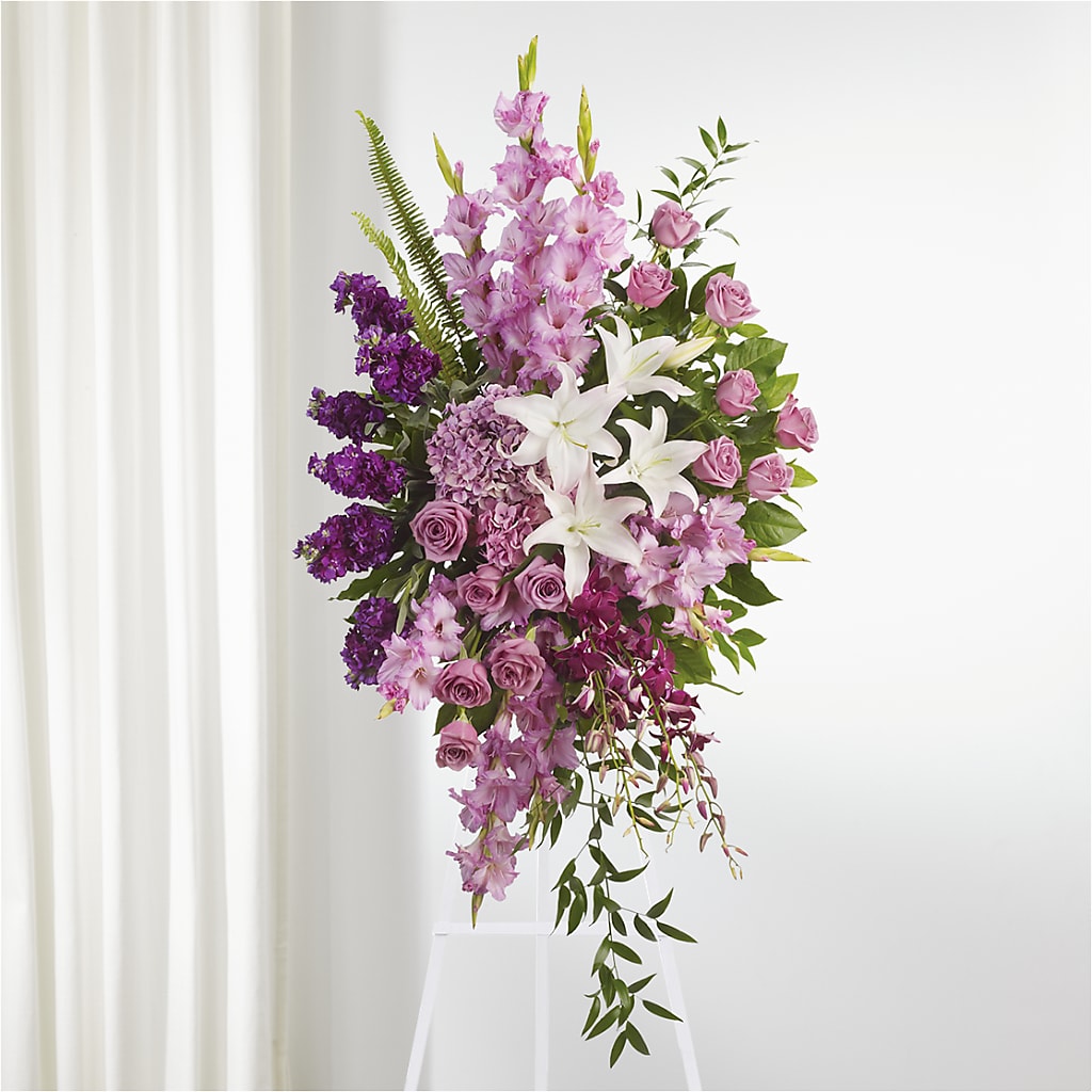 Never Alone Standing Spray – Floral Art Designs, Arlington MA