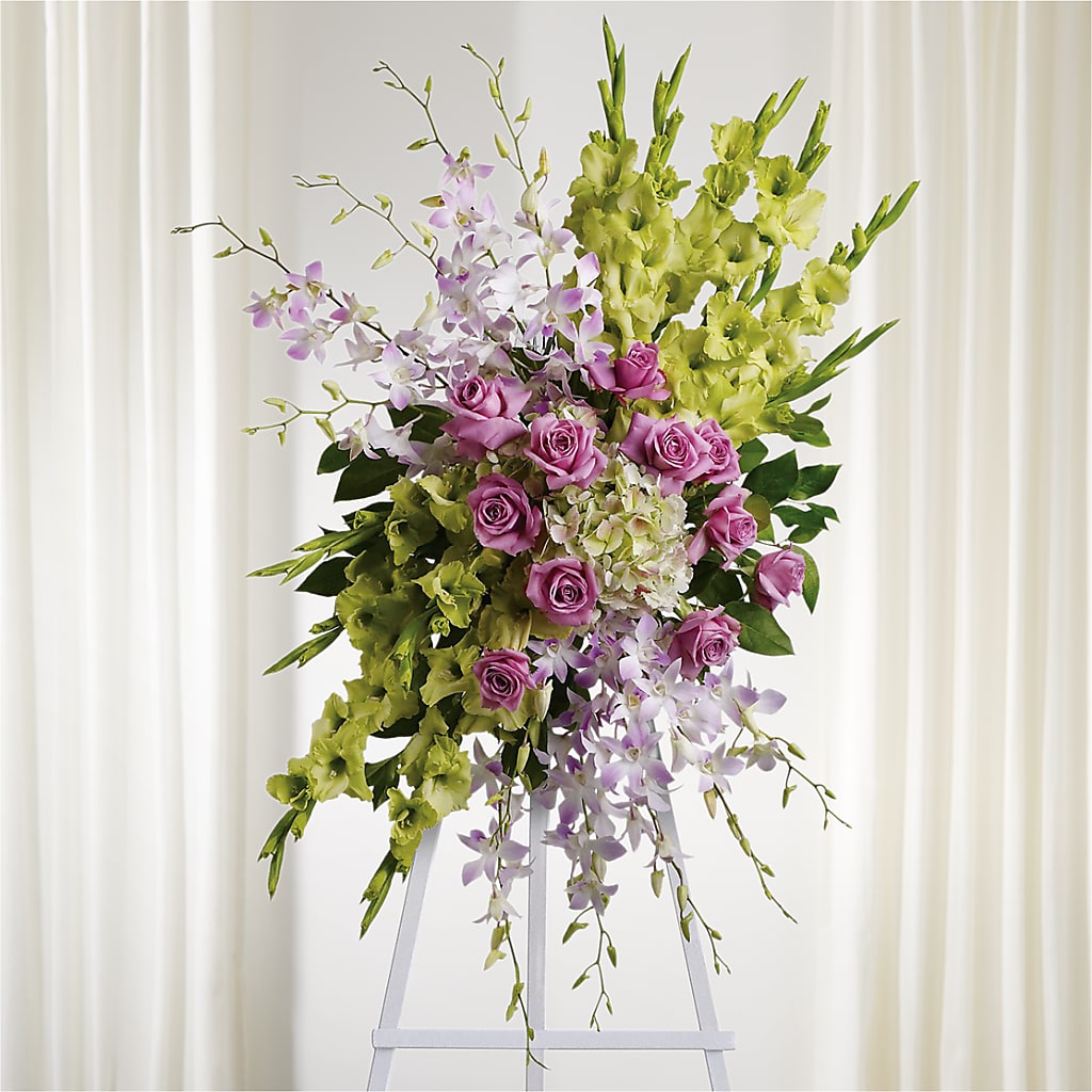 Lasting Legacy Standing Spray – Floral Art Designs, Arlington MA