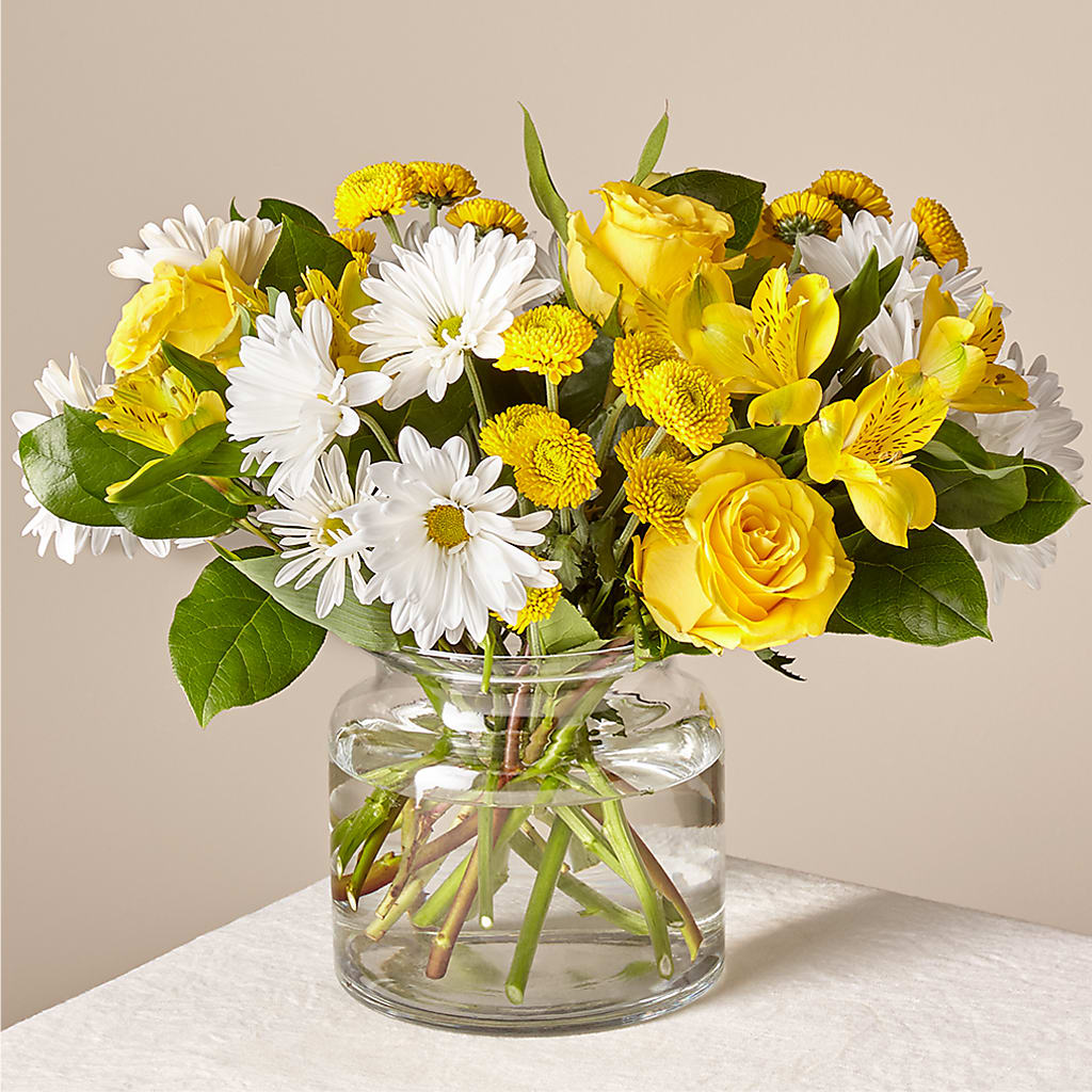 Sunny Sentiments Bouquet – Floral Art Designs, Arlington MA