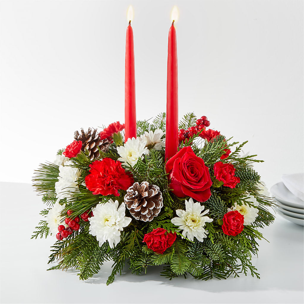 Holiday Soiree Centerpiece – Floral Art Designs, Arlington MA