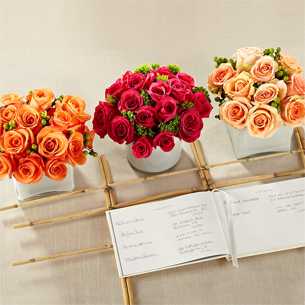 Dawn Rose Centerpiece – Floral Art Designs, Arlington MA