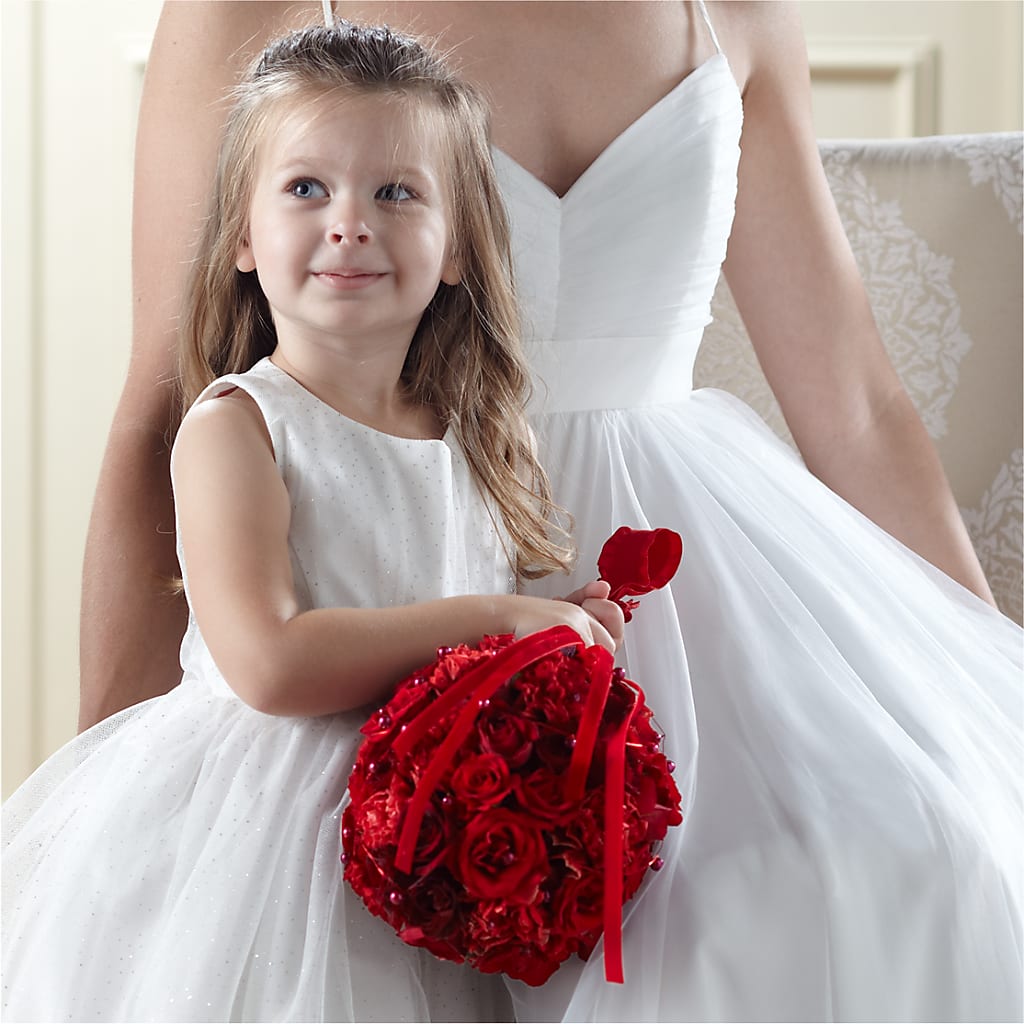 Pure at Heart Flower Girl Arrangement – Floral Art Designs, Arlington MA