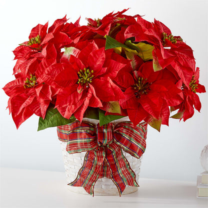 Happiest Holidays Poinsettia –  Floral Art Designs, Arlington MA
