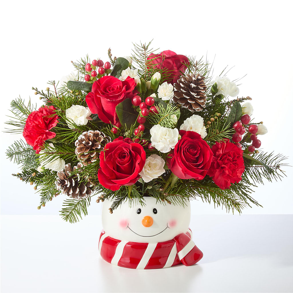 Jolly Snowman Bouquet –  Floral Art Designs, Arlington MA