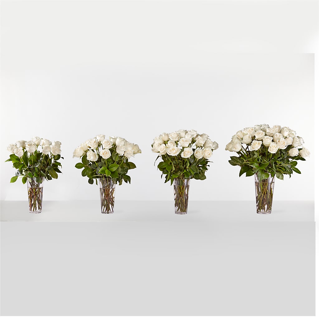 Long Stem White Rose Bouquet –  Floral Art Designs, Arlington MA