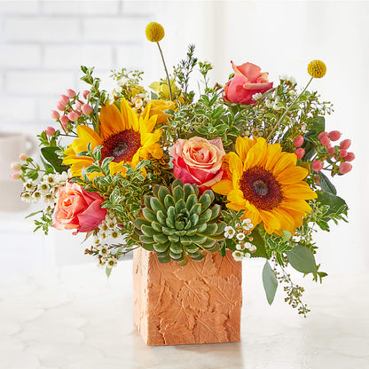 Sunflower Season Bouquet –  Floral Art Designs, Arlington MA
