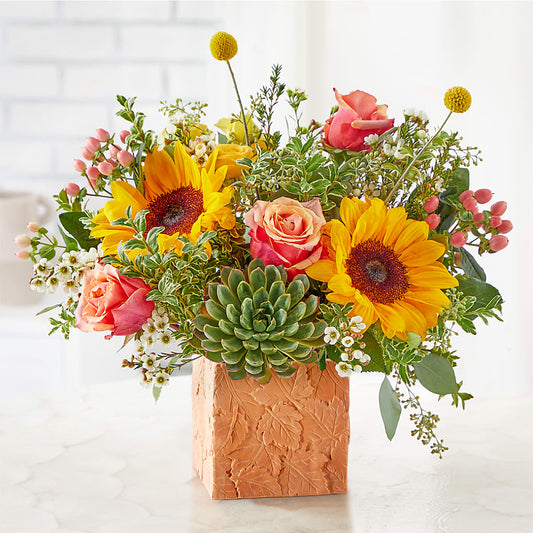 Sunflower Season Bouquet –  Floral Art Designs, Arlington MA