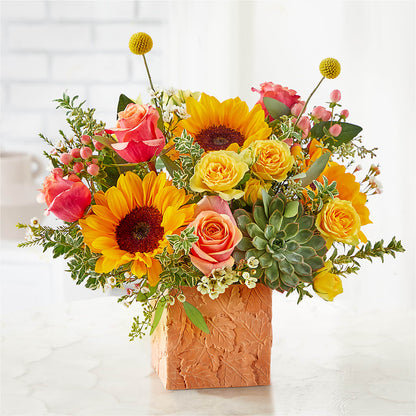 Sunflower Season Bouquet –  Floral Art Designs, Arlington MA
