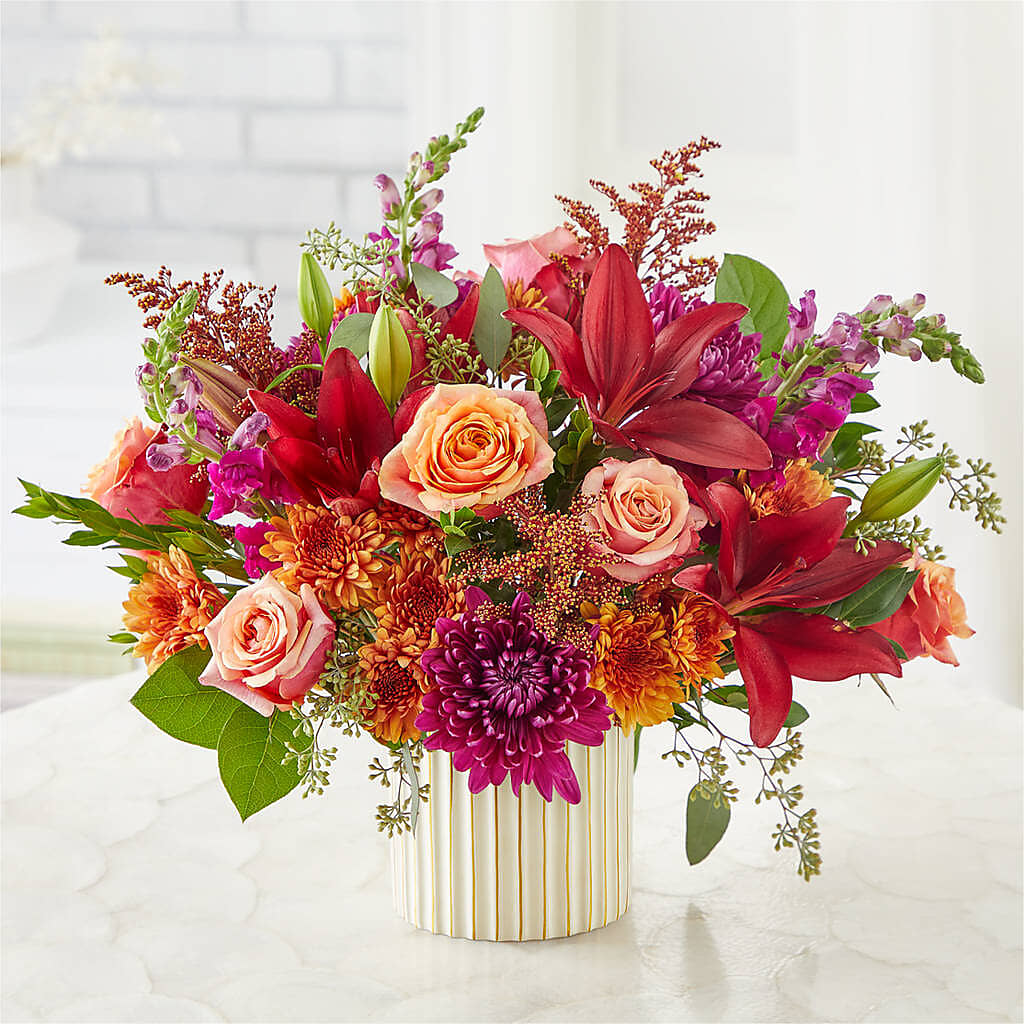 Burgundy Landscape Bouquet –  Floral Art Designs, Arlington MA