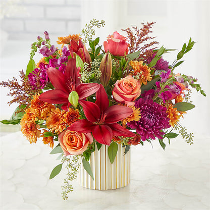 Burgundy Landscape Bouquet –  Floral Art Designs, Arlington MA