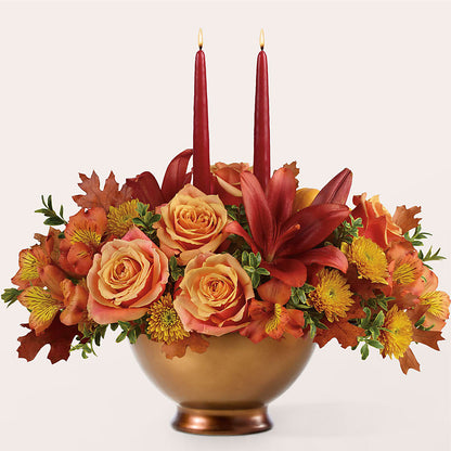 Harvest Table Centerpiece –  Floral Art Designs, Arlington MA