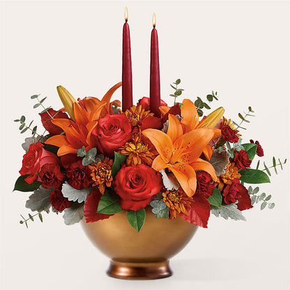 Fruits of Fall Centerpiece –  Floral Art Designs, Arlington MA