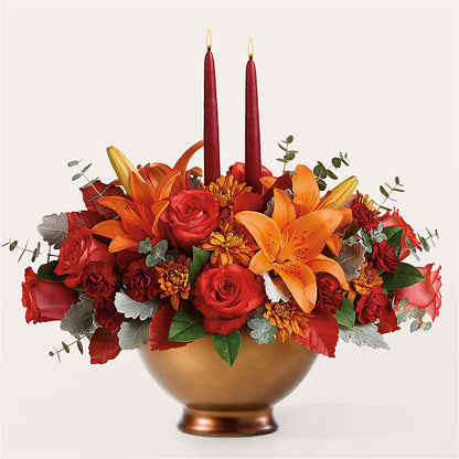 Fruits of Fall Centerpiece –  Floral Art Designs, Arlington MA