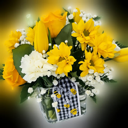 Bee nice Bouquet –  Floral Art Designs, Arlington MA