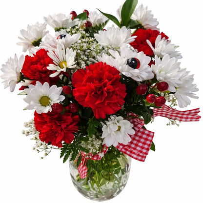 Lady bug Picnic Bouquet –  Floral Art Designs, Arlington MA