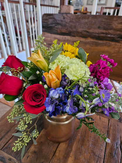 Pot of Gold Bouquet –  Floral Art Designs, Arlington MA