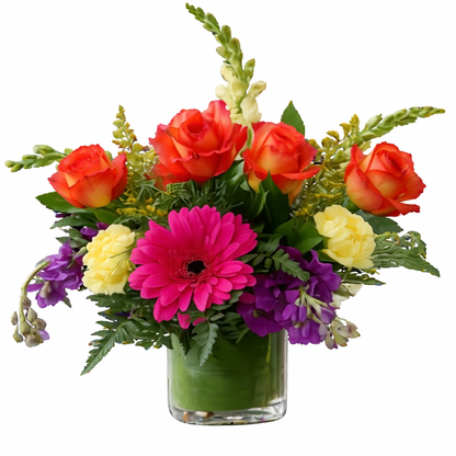 Vibrant Garden Glow Bouquet –  Floral Art Designs, Arlington MA