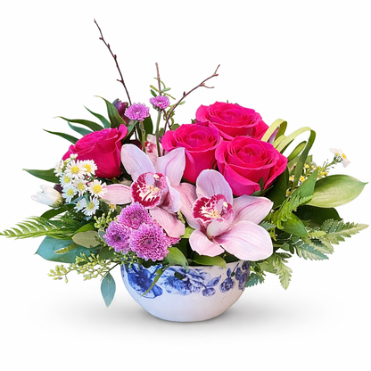 Blushing Orchid Elegance –  Floral Art Designs, Arlington MA