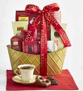 Godiva and goodies chocolates gift basket –  Floral Art Designs, Arlington MA