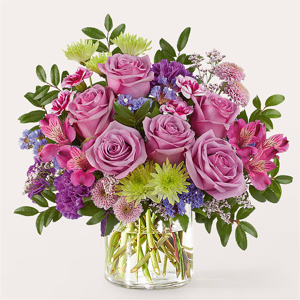 Glass Half Full Bouquet –  Floral Art Designs, Arlington MA