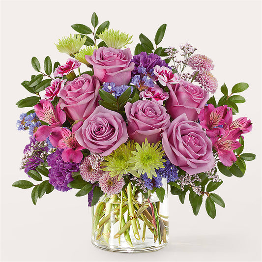 Glass Half Full Bouquet –  Floral Art Designs, Arlington MA