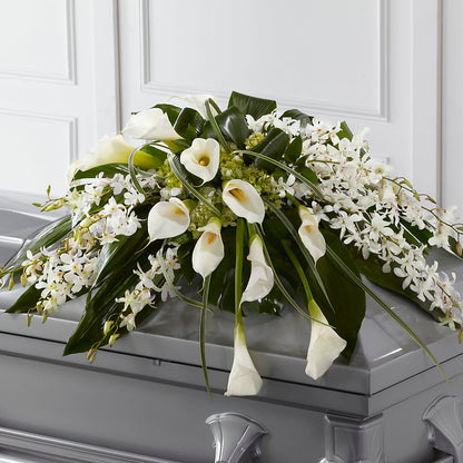 Angel Wings Casket Spray –  Floral Art Designs, Arlington MA