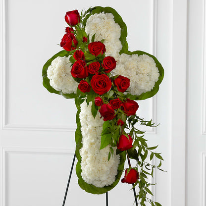 Floral Cross Easel –  Floral Art Designs, Arlington MA