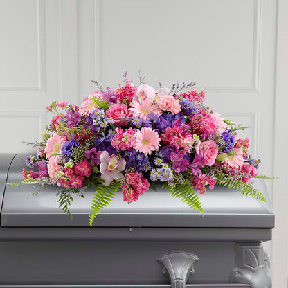 Glorious Garden Casket Spray –  Floral Art Designs, Arlington MA