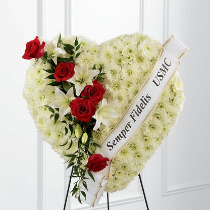 Heartfelt Hero Standing Heart –  Floral Art Designs, Arlington MA